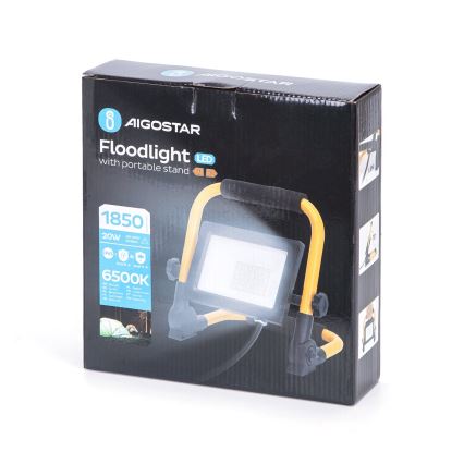 Aigostar - LED Reflektor sa stalkom LED/20W/230V 6500K IP65