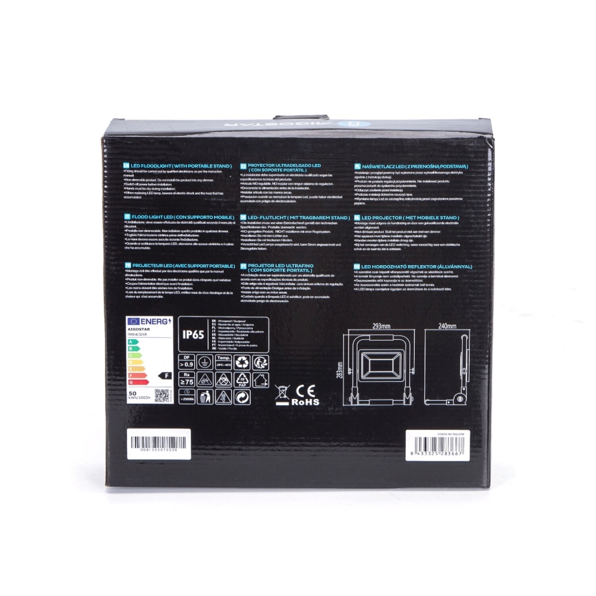 Aigostar - LED Reflektor sa stalkom LED/50W/230V 6500K IP65