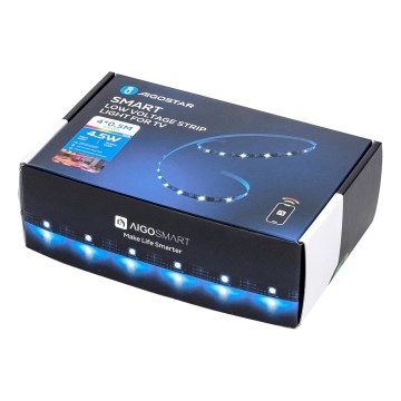 Aigostar - LED RGB Pametna prigušivi traka 4x0,5m LED/4,5W/5V Wi-Fi + Daljinski upravljač