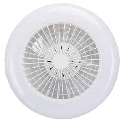 Aigostar - LED RGB Prigušiva plafonjera sa ventilatorom MESH LED/40W/230V 2700-6500K bela + Daljinski upravljač
