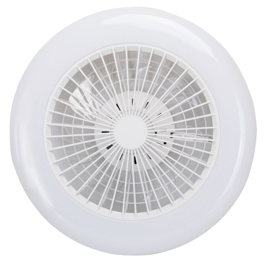 Aigostar - LED RGB Prigušiva plafonjera sa ventilatorom MESH LED/40W/230V 2700-6500K bela + Daljinski upravljač
