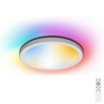 Aigostar - LED RGB Prigušiva plafonjera za kupatilo LED/18W/230V 3000-6500K pr. 30 cm IP44 + Daljinski upravljač