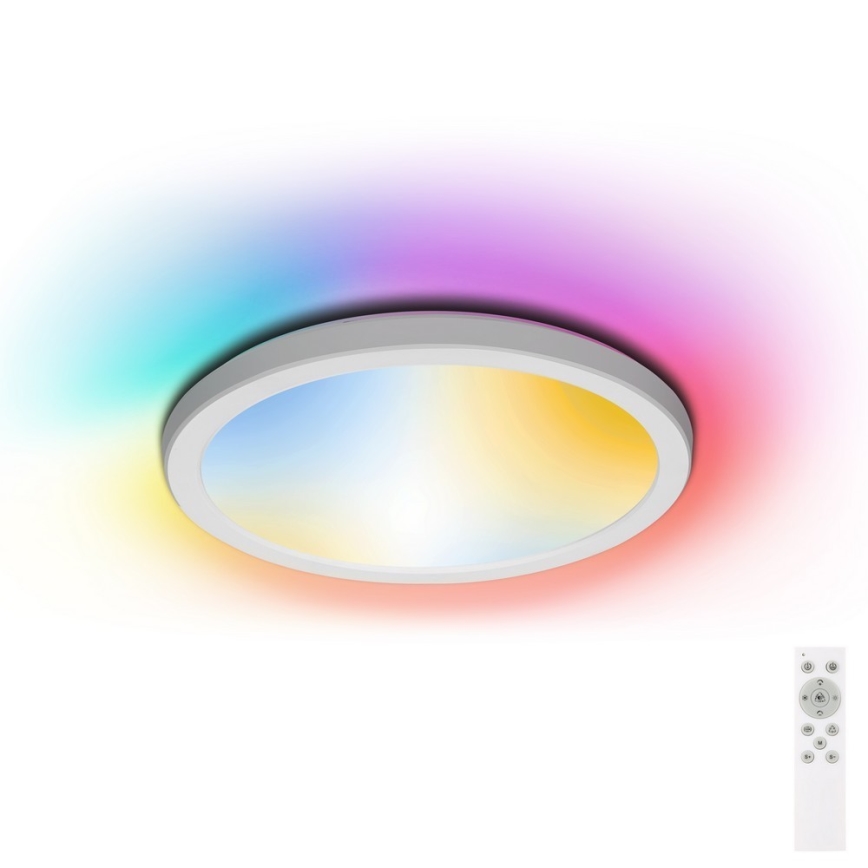 Aigostar - LED RGB Prigušiva plafonjera za kupatilo LED/18W/230V 3000-6500K pr. 30 cm IP44 + Daljinski upravljač