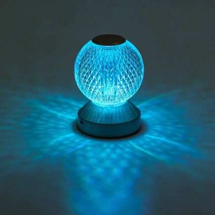 Aigostar - LED RGB Prigušiva punjiva stona lampa LED/1W/5V 1800mAh 13,5 cm + Daljinski upravljač