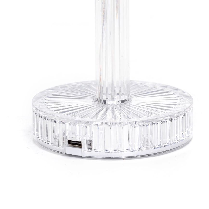 Aigostar - LED RGB Prigušiva punjiva stona lampa LED/1W/5V 1800mAh 26 cm + Daljinski upravljač
