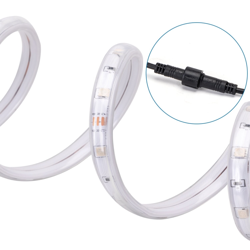 Aigostar - LED RGB Prigušiva solarna traka LED/10W/3,2V 10 m IP65 + Daljinski upravljač