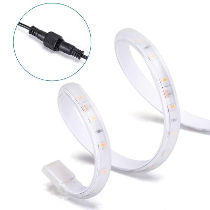 Aigostar - LED RGB Prigušiva solarna traka LED/20W/3,2V 20 m 2700K IP65 + Daljinski upravljač