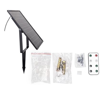 Aigostar - LED RGB Prigušiva solarna traka LED/20W/3,2V 20 m 2700K IP65 + Daljinski upravljač