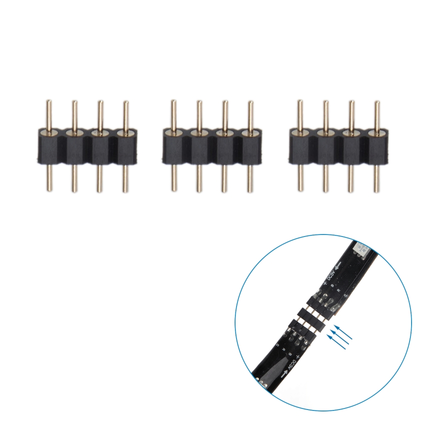 Aigostar - LED RGB Pametna prigušivi traka 4x0,5m LED/4,5W/5V Wi-Fi + Daljinski upravljač