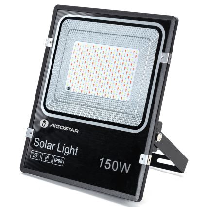 Aigostar - LED RGB Prigušivi solarni reflektor LED/150W/3,2V IP66 + Daljinski upravljač