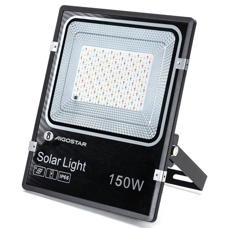 Aigostar - LED RGB Prigušivi solarni reflektor LED/150W/3,2V IP66 + Daljinski upravljač