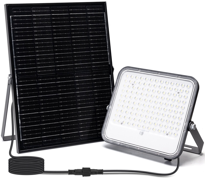 Aigostar - LED RGB Prigušivi solarni reflektor LED/200W/3,4V IP66 + Daljinski upravljač