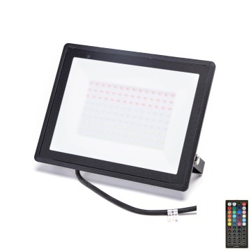Aigostar - LED RGB reflektor LED/100W/230V IP65 + Daljinski upravljač