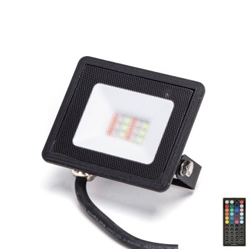 Aigostar - LED RGB reflektor LED/10W/230V IP65 + Daljinski upravljač