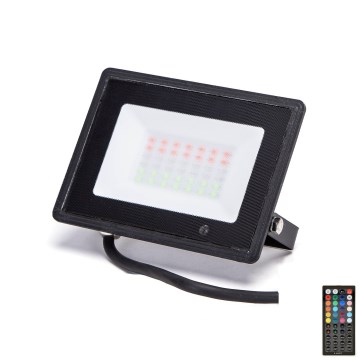 Aigostar - LED RGB reflektor LED/30W/230V IP65 + Daljinski upravljač