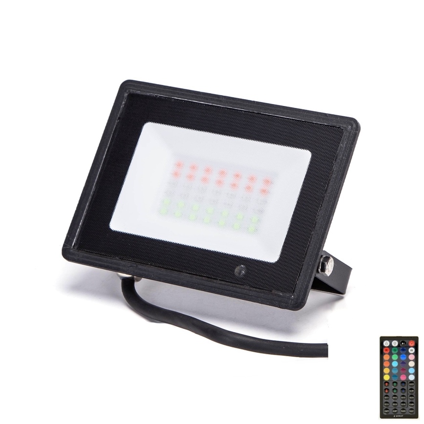 Aigostar - LED RGB reflektor LED/30W/230V IP65 + Daljinski upravljač