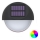 Aigostar - LED RGB Solarna zidna lampa LED/1W/1,2V crno IP44