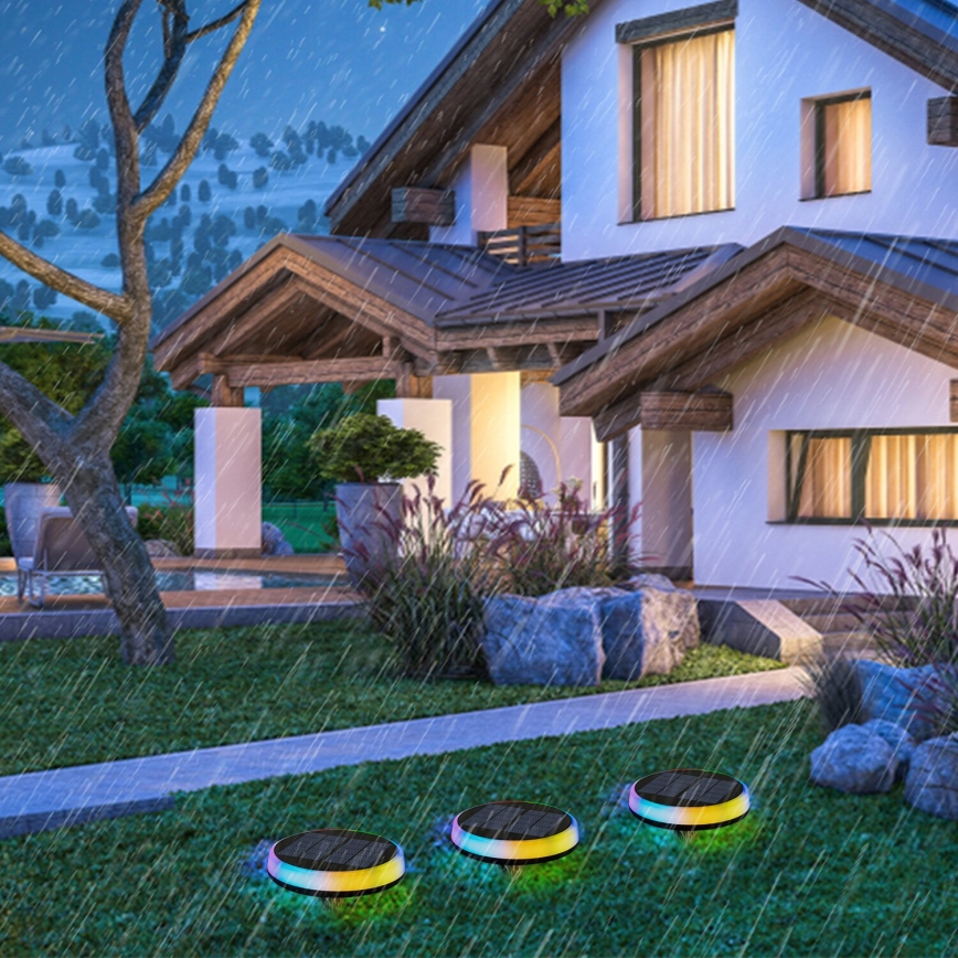 Aigostar - LED RGBIC Solarna lampa LED/0,6W/3,7V IP65