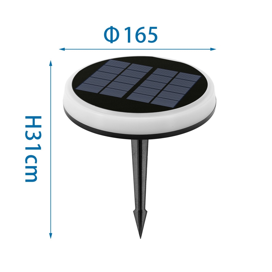 Aigostar - LED RGBIC Solarna lampa LED/0,6W/3,7V IP65