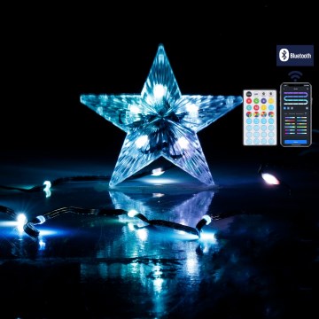 Aigostar - LED RGBICW spoljašnje božićne lampice 50xLED 5m IP44 + daljinski upravljač