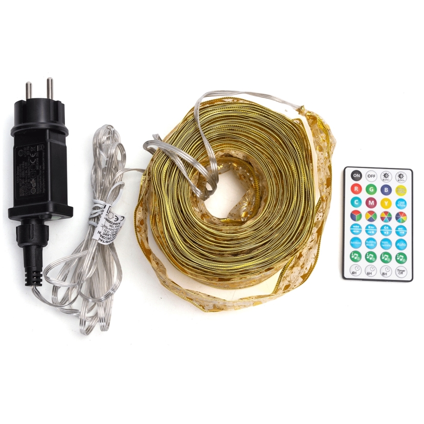 Aigostar - LED RGBICW Pametna spoljašnja božićna girlanda MESH 100xLED 10 m IP44 + daljinski upravljač