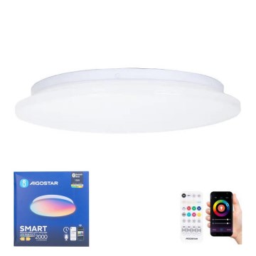 Aigostar - LED RGBW Plafonjera za kupatilo MESH LED/18W/230V 3000-6500K IP44 + Daljinski upravljač