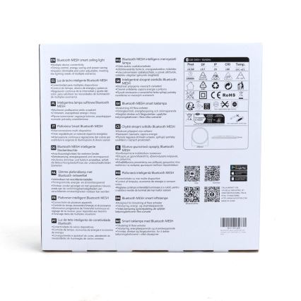 Aigostar - LED RGBW Prigušiva plafonjera MESH LED/24W/230V 3000-6500K bela + Daljinski upravljač