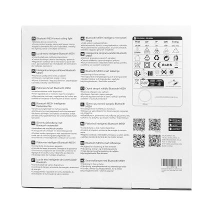 Aigostar - LED RGBW prigušiva plafonska svetiljka MESH LED/36W/230V 3000-6500K bela + daljinski upravljač