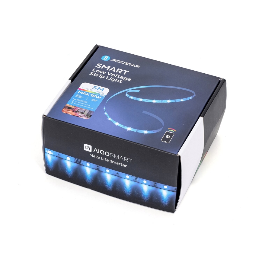 Aigostar - LED RGBW Prigušiva traka LED/18W/12V 2x5 m Wi-Fi