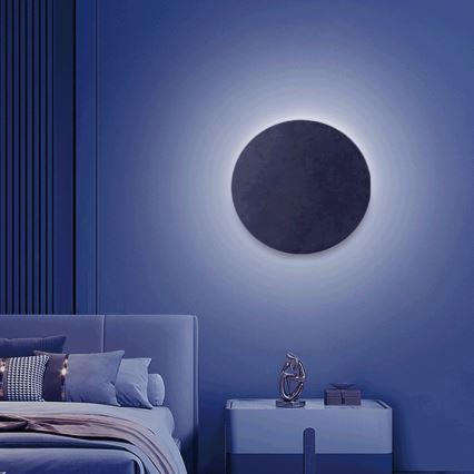 Aigostar - LED RGBW prigušiva zidna svetiljka MESH Smart LED/12W/230V 2700-6500K crna + daljinski upravljač