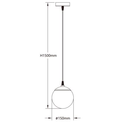 Aigostar - LED RGBW Prigušivi luster na sajli MESH LED/8W/230V 2700-6500K bela + Daljinski upravljač