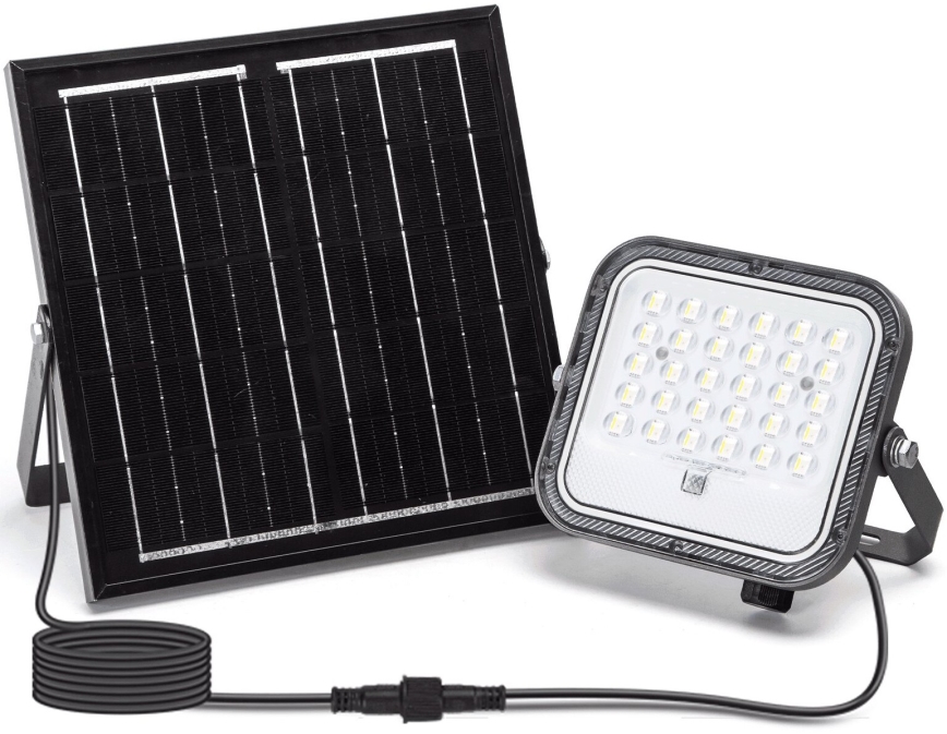 Aigostar - LED RGBW Prigušivi solarni reflektor LED/50W/3,4V IP66 + Daljinski upravljač