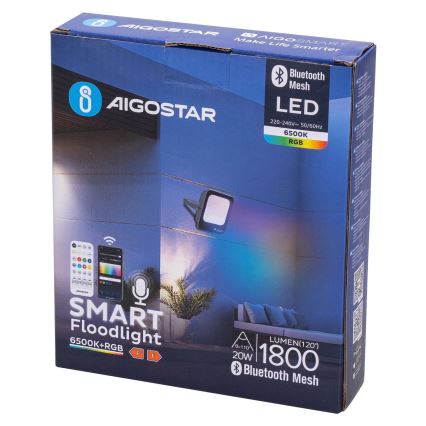 Aigostar - LED RGBW Reflektor MESH MESH LED/20W/230V 6500K IP65 + Daljinski upravljač