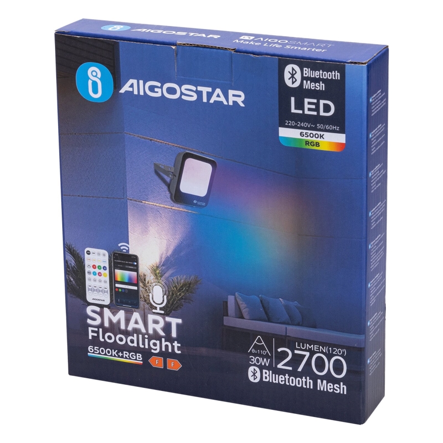Aigostar - LED RGBW Reflektor MESH MESH LED/30W/230V 6500K IP65 + Daljinski upravljač