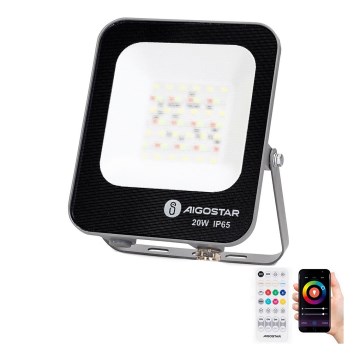 Aigostar - LED RGBW Reflektor MESH MESH LED/20W/230V 6500K IP65 + Daljinski upravljač