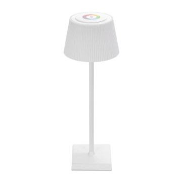 Aigostar - LED RGBW Spoljašnja prigušiva punjiva stona lampa LED/4W/5V 3600mAh bela IP54
