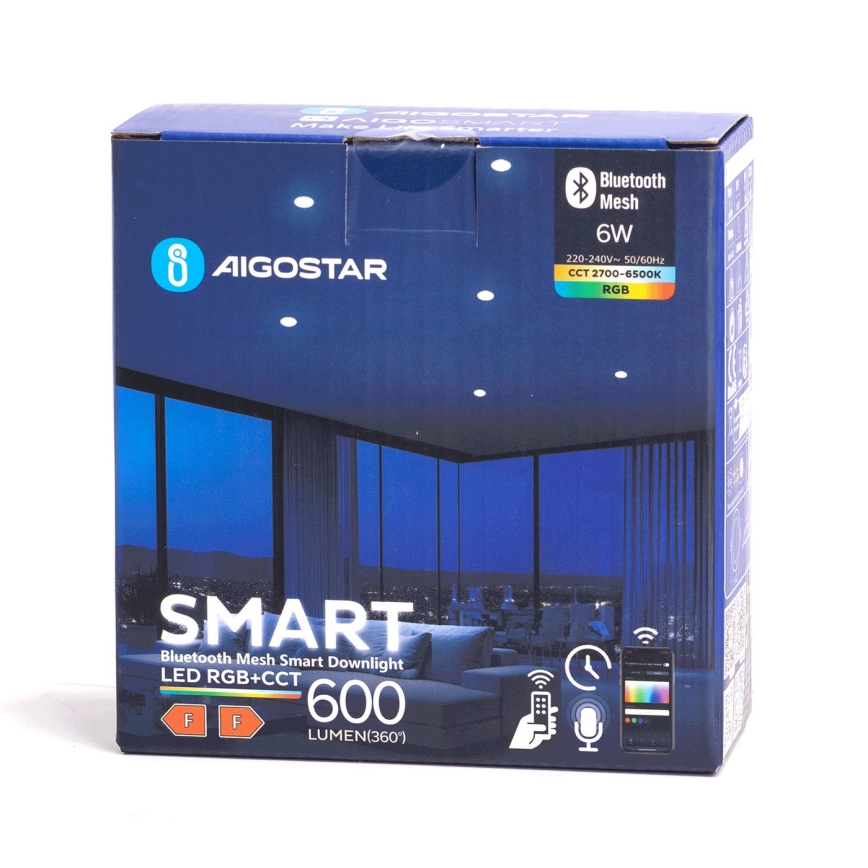 Aigostar - LED RGBW ugradbena lampa za kupatilo MESH LED/6W/230V 2700-6500K IP44