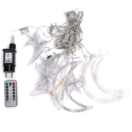 Aigostar - LED RGBY spoljna božićna girlanda 120xLED/8 funkcija 3x0,6m IP44 višebojna + daljinski upravljač