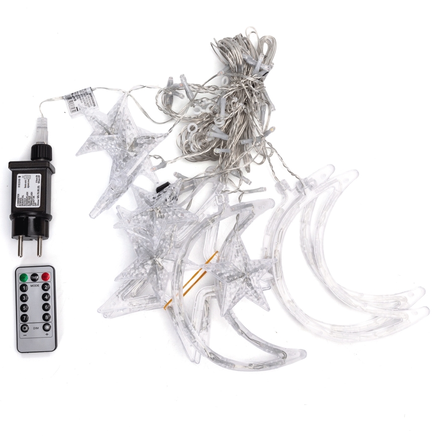 Aigostar - LED RGBY spoljna božićna girlanda 120xLED/8 funkcija 3x0,6m IP44 višebojna + daljinski upravljač