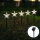 Aigostar - LED solarna božićna lampa LED/0,054W/1,2V 1m IP65 800 mAh hladna bela