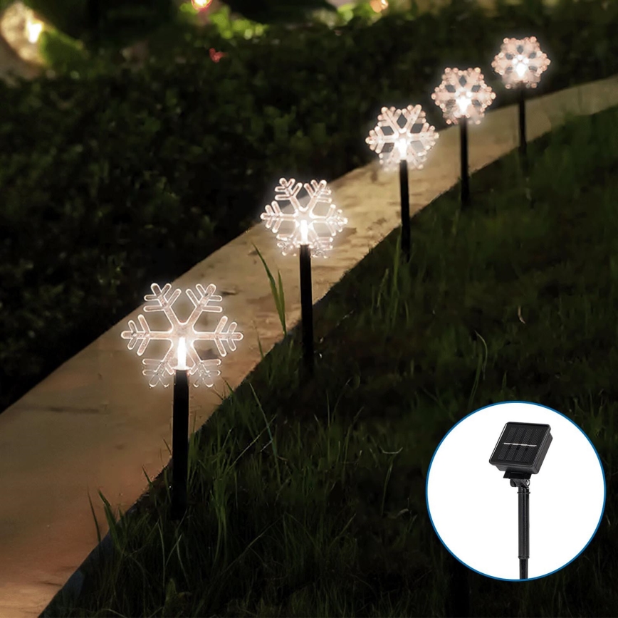 Aigostar - LED Solarna božićna lampa LED/0,054W/1,2V 1m IP65 hladna bela