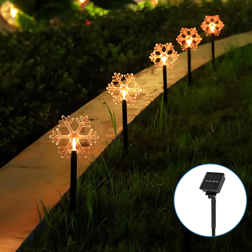 Aigostar - LED solarna božićna svetiljka LED/0,054W/1,2V 1m IP65 topla bela