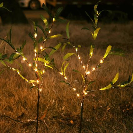 Aigostar - LED solarna dekoracija 60xLED/3,5m IP65 topla bela olive