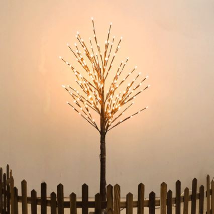 Aigostar - LED solarna dekoracija 64xLED/3,2m IP65 topla bela stablo