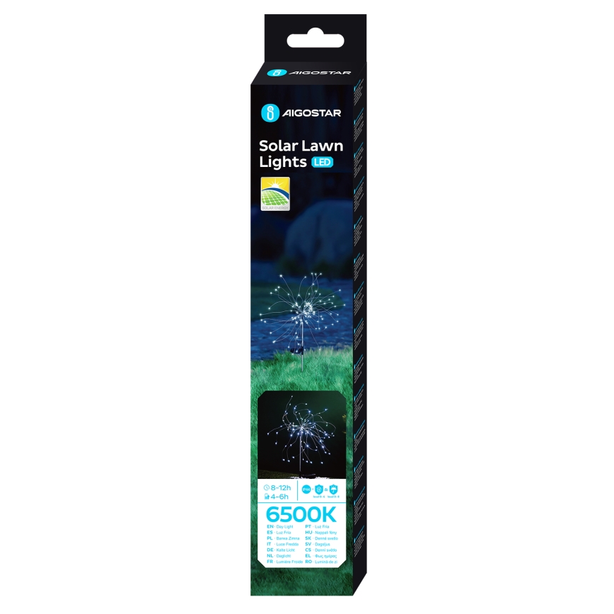 Aigostar - LED Solarna dekorativna lampa LED/0,03W/1,2V 88,5cm 6500K IP44