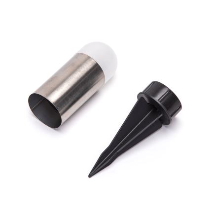 Aigostar - LED solarna lampa LED/0,006W/1,2V 20cm mat hrom 40 mAh 6500K IP44