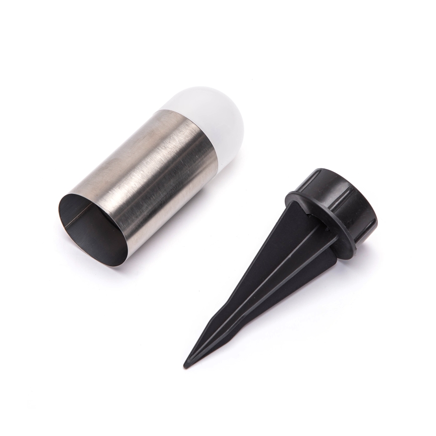 Aigostar - LED solarna lampa LED/0,006W/1,2V 20cm mat hrom 40 mAh 6500K IP44