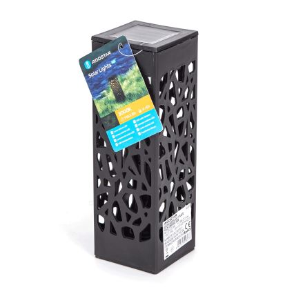 Aigostar - LED Solarna lampa LED/0,006W/1,2V 28,5 cm crno 6500K IP44