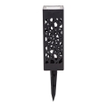 Aigostar - LED Solarna lampa LED/0,006W/1,2V 28,5cm crno 100 mAh 6500K  IP44