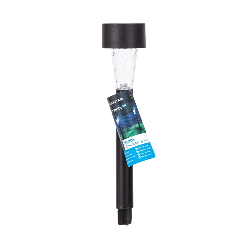 Aigostar - LED Solarna lampa LED/0,006W/1,2V 29,5 cm crno 6500K IP44
